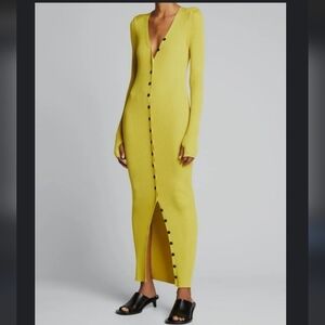 PetarPetrov Maxi rib dress button down